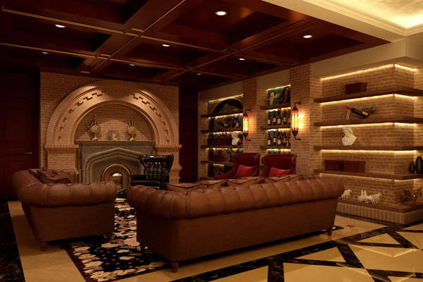 最新復古型小酒吧裝修包廂效果圖 